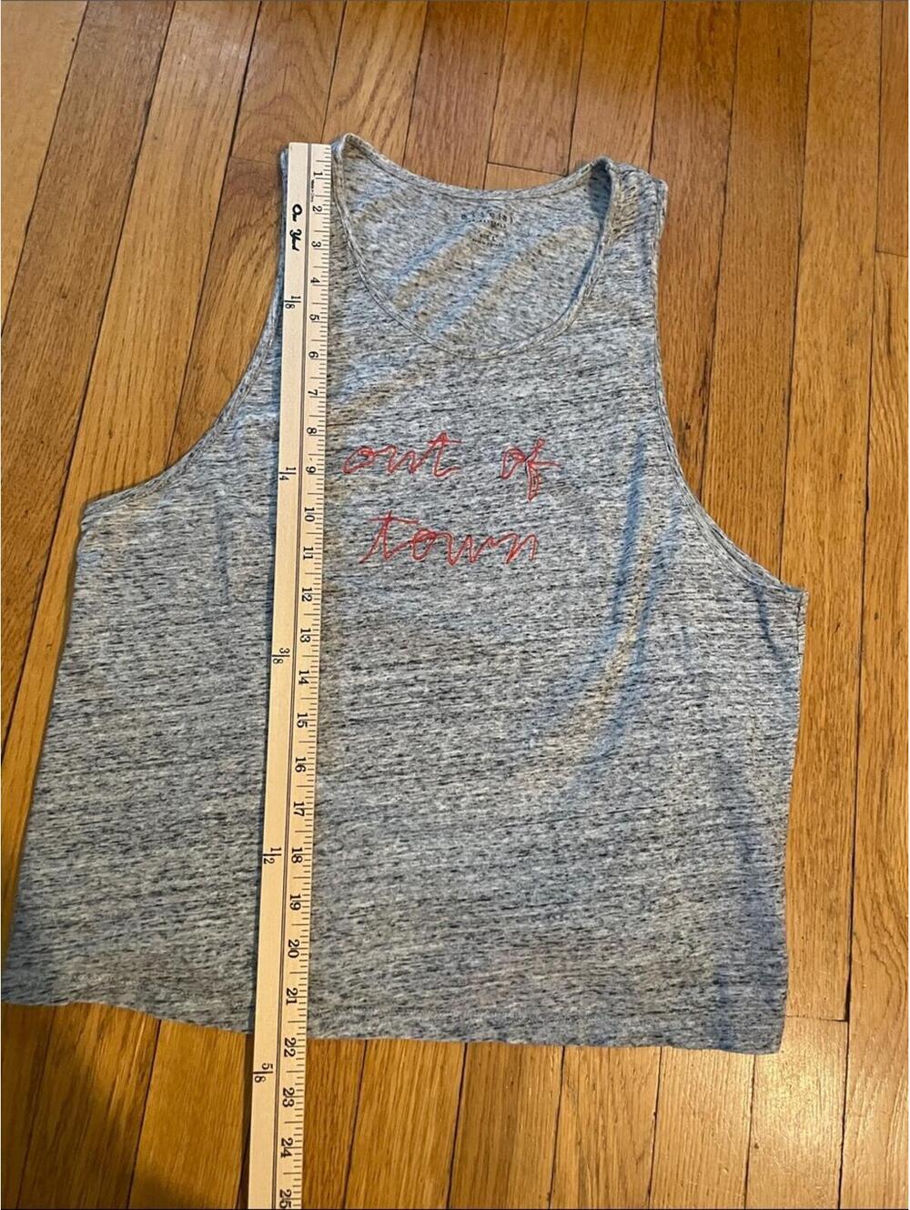 Miles by Madewell Out of Town Graphic Tank Top Heather Gray Large - Picture 6 of 6